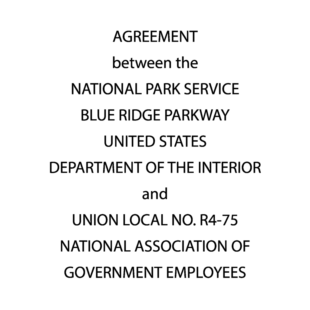 Collective Bargaining Agreement between Union Local R4-75 and NPS BRP