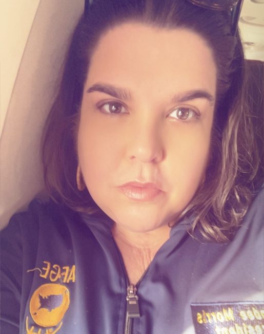 Screenshot Brandee Morris headshot photo representing AFGE!